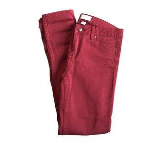 NWT Adam Levine skinny legs red jeans